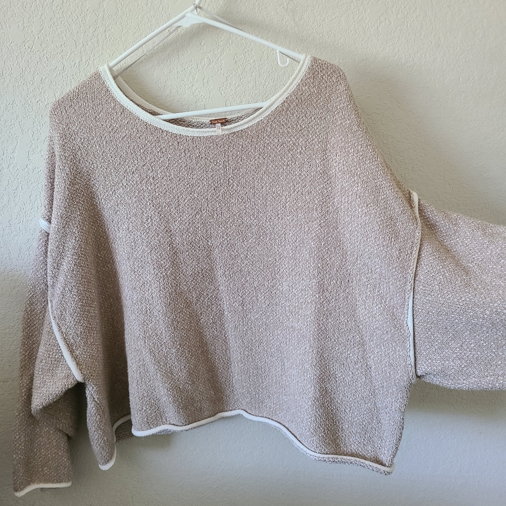 Free people Bardot drop sleeve sweater